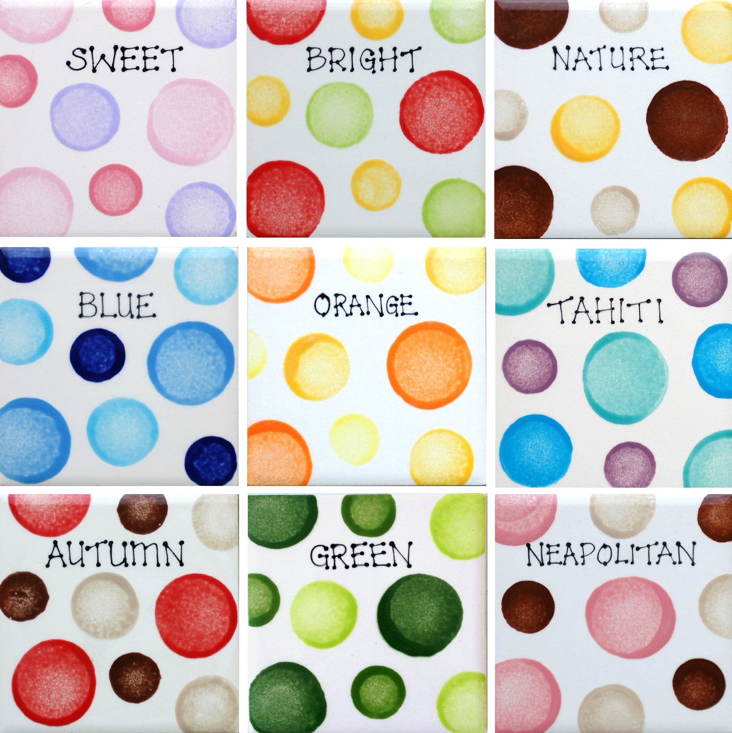 Personalised Straight sided Spotty Design Treat Jar set