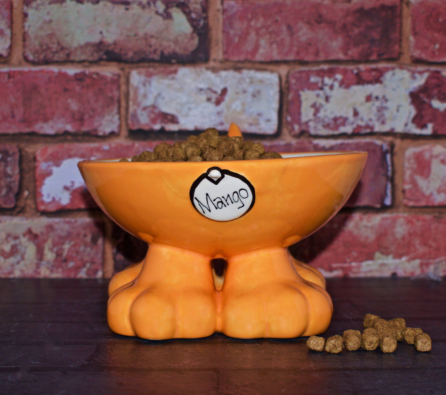 Personalised Dog Leg Bowl Flat Colour Design