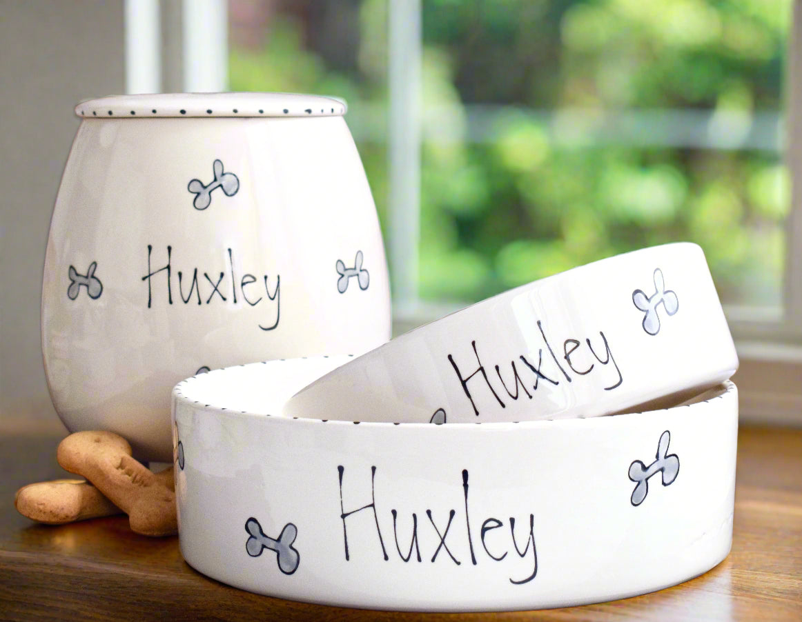 Personalised Straight sided Whimsical Treat jar set
