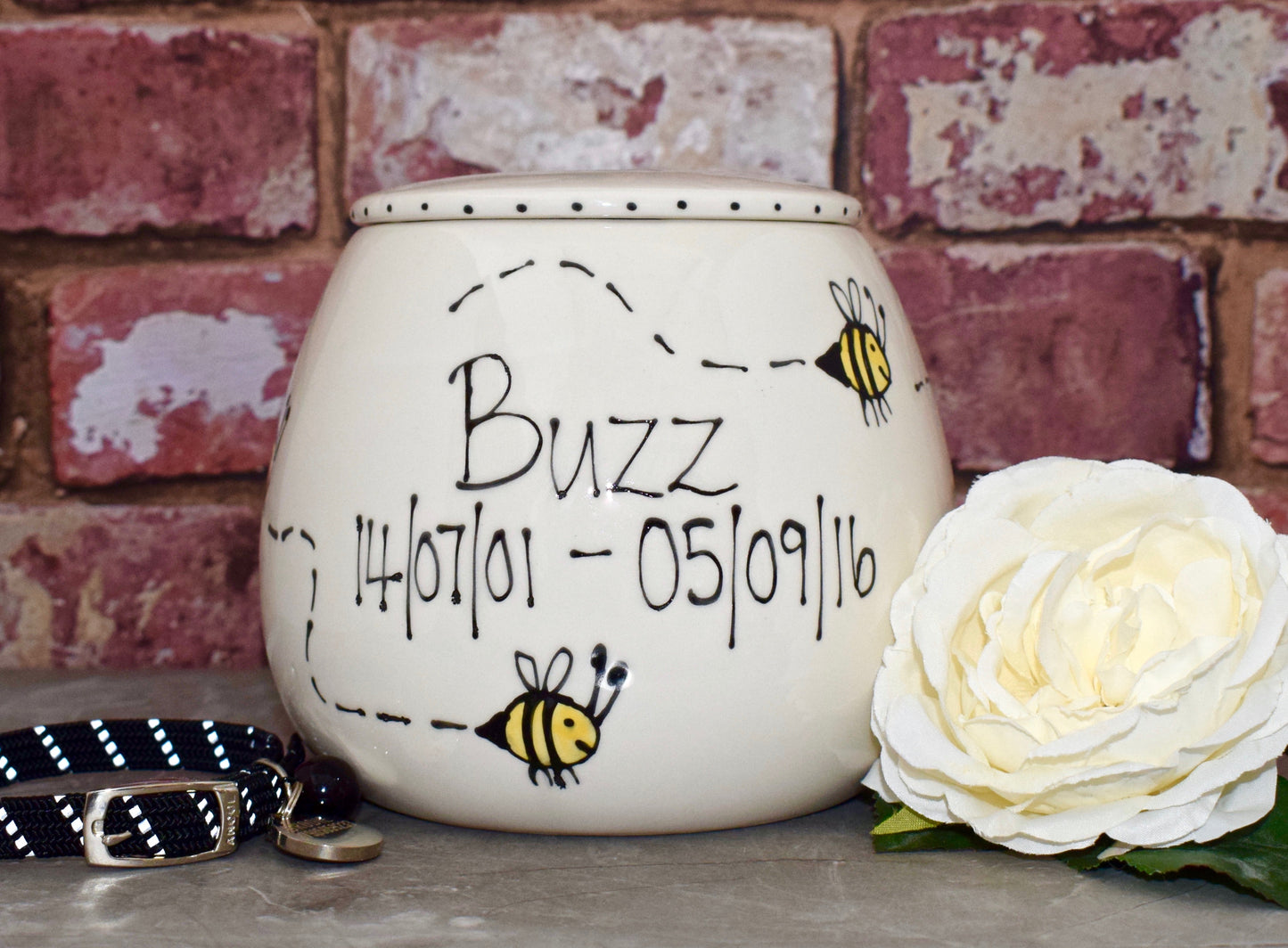 Personalised Treat Jar Bee Design