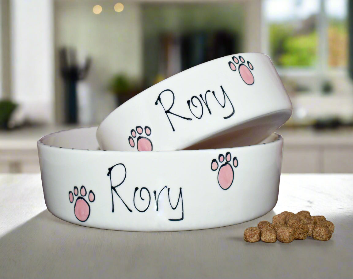Personalised Straight sided Whimsical 2 bowl set