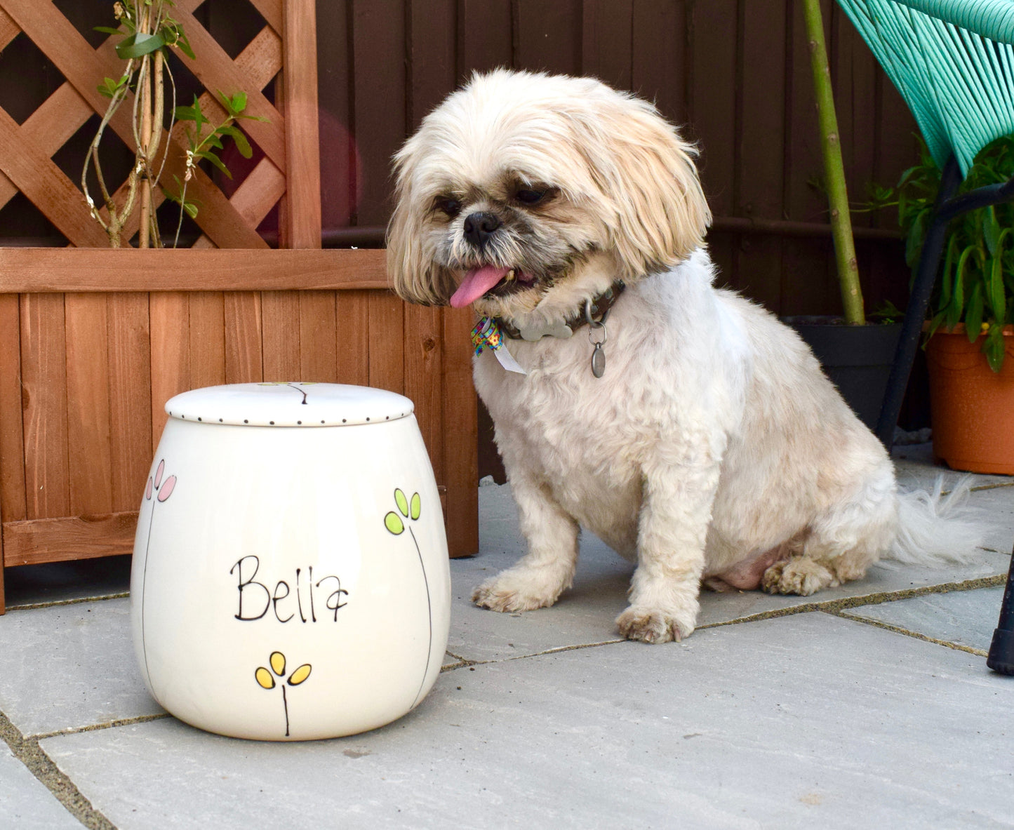 Personalised Treat Jar Petal Design