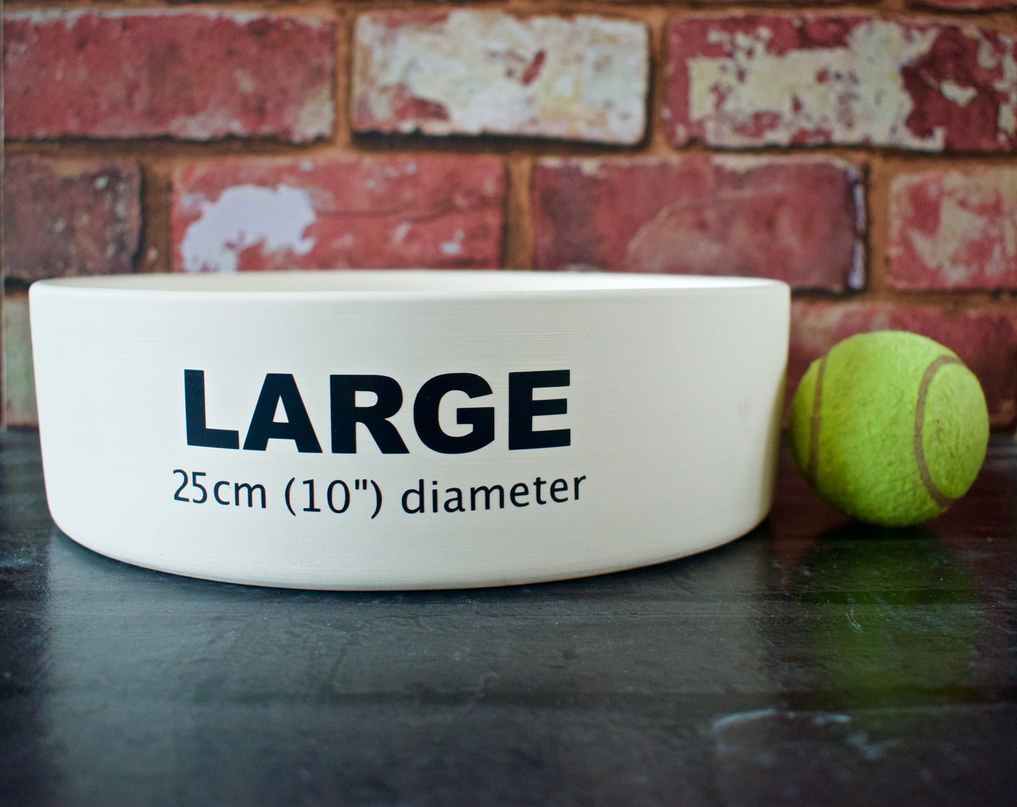 Personalised Straight Sided Love Heart bowl and love mat set