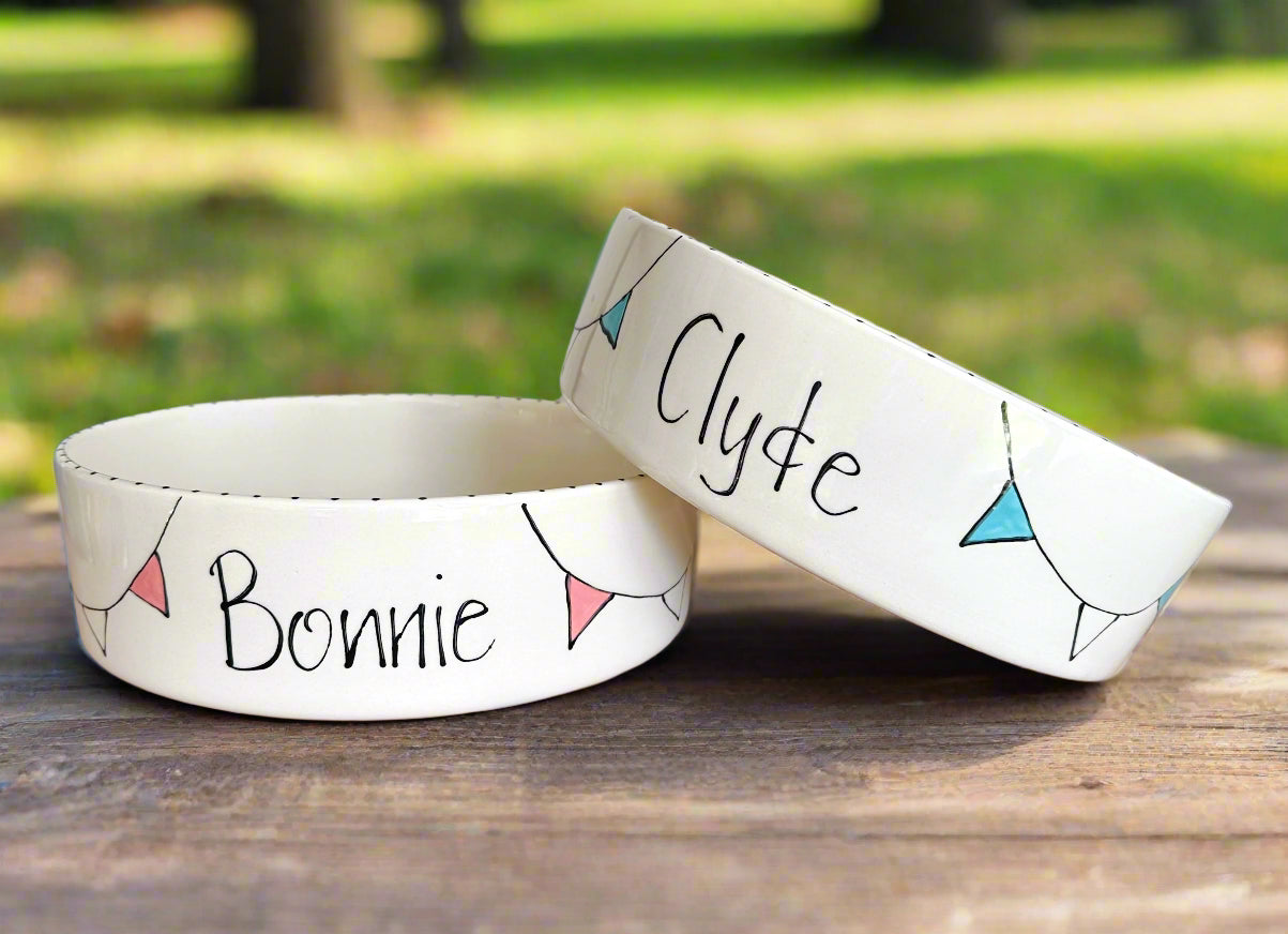 Personalised Straight Sided Bunting Bowl