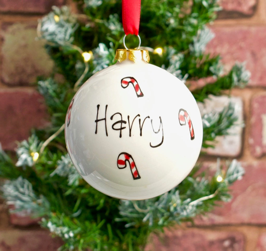 Personalised Ceramic Christmas Bauble