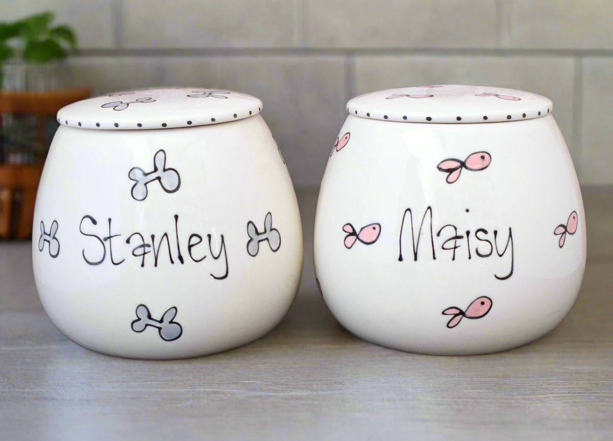 Personalised Treat Jar Whimsical Design