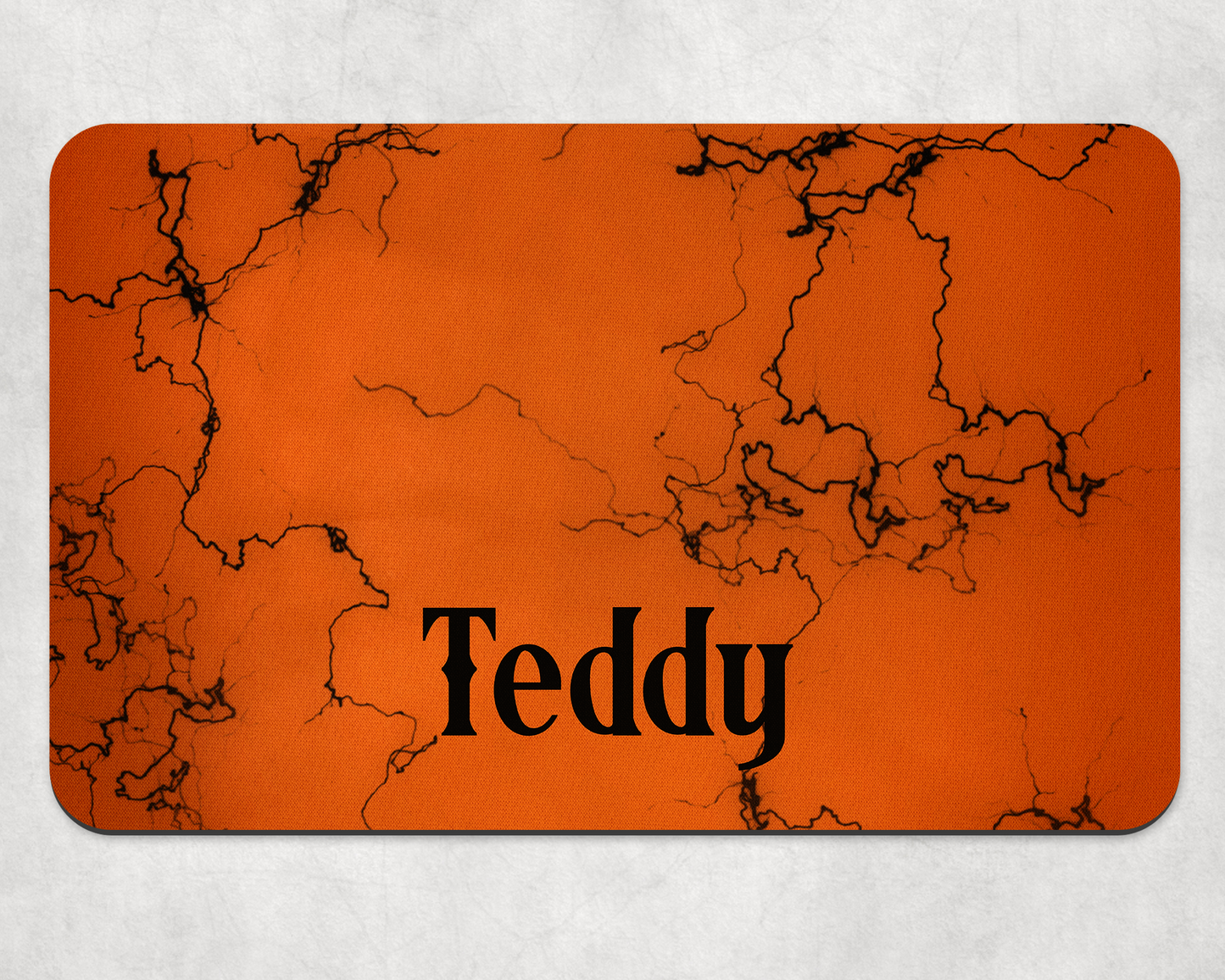 Personalised Pet Bowl Mat Halloween Design