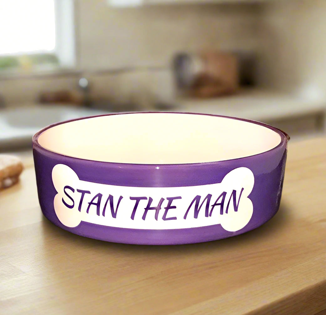 Personalised Straight Sided Bone Bowl