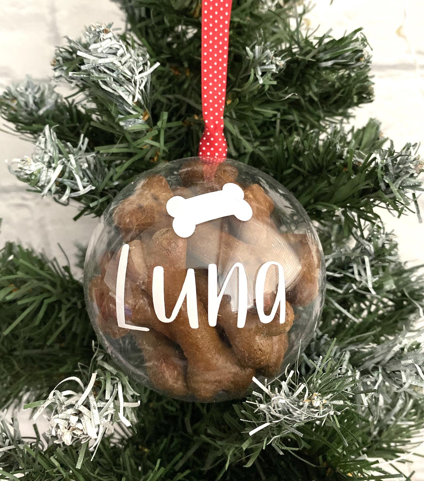 Personalised Filled Christmas Bauble