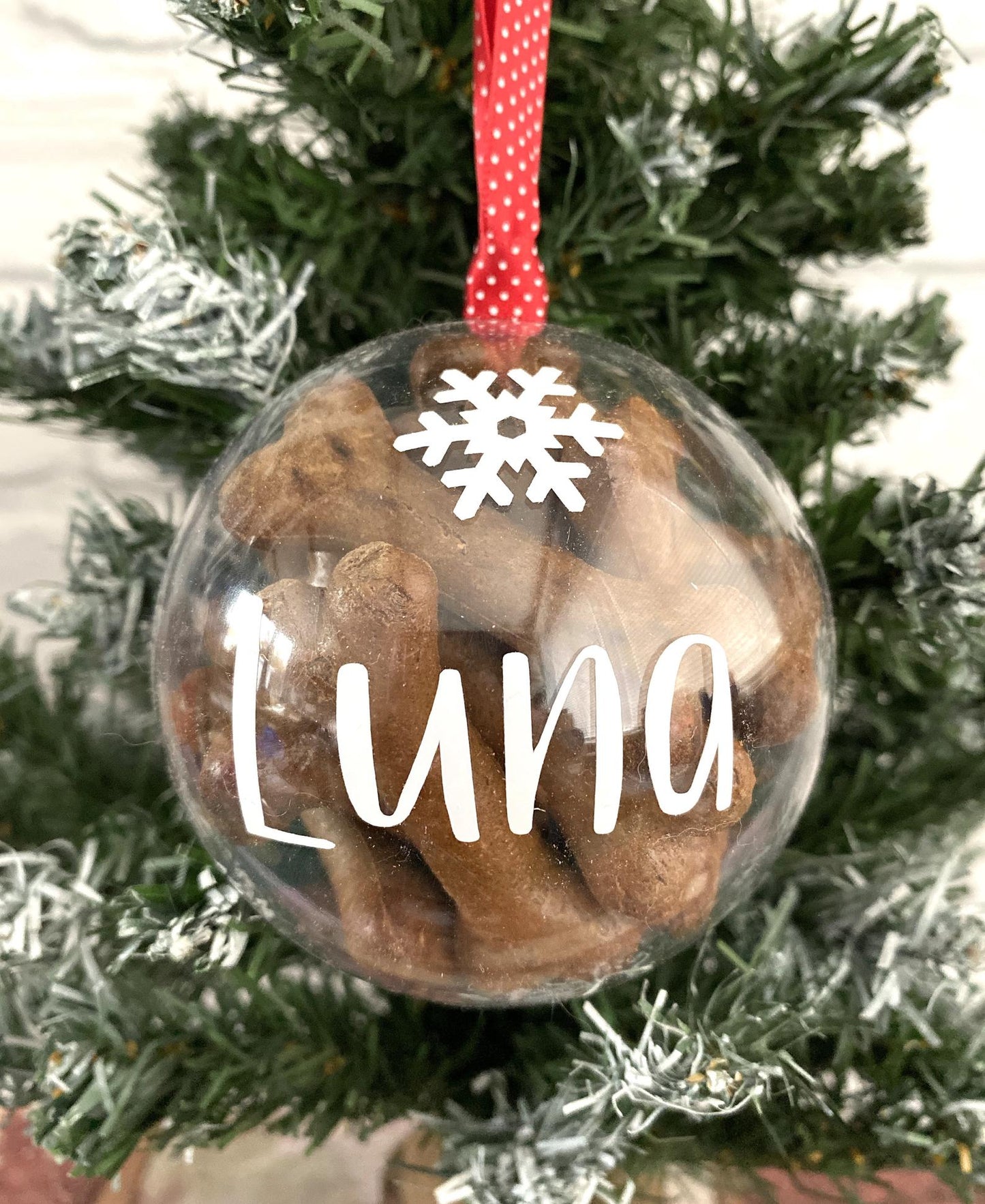 Personalised Filled Christmas Bauble