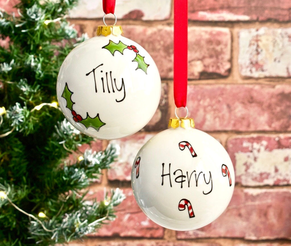 Personalised Ceramic Christmas Bauble