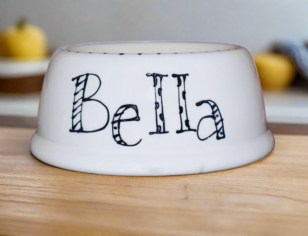 Personalised Slanted Doodle Bowl