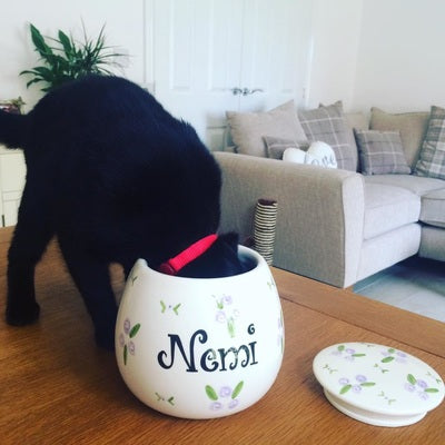 Personalised Treat Jar Roses Design