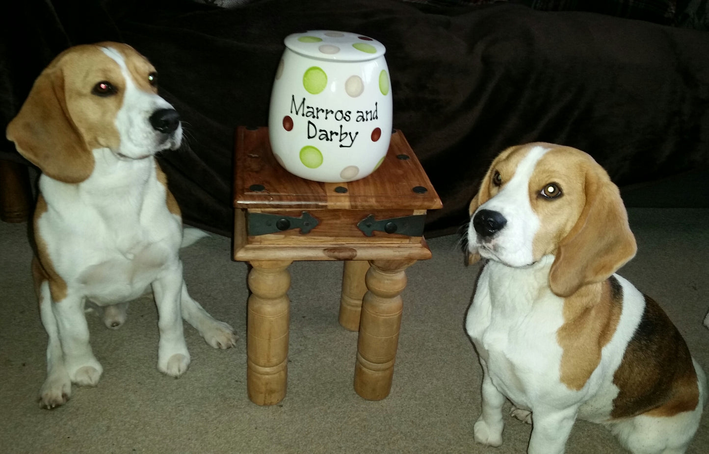 Personalised Treat Jar Spotty Design