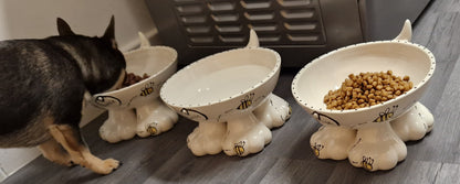 Personalised Dog Leg Bowl Bee Design