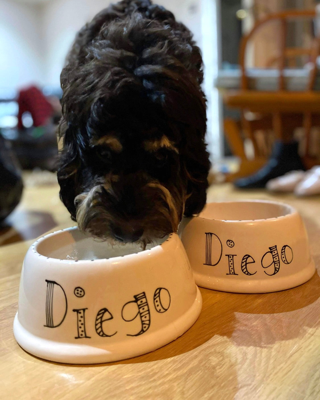 Personalised Slanted Doodle Bowl