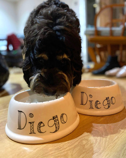 Personalised Slanted Doodle Bowl