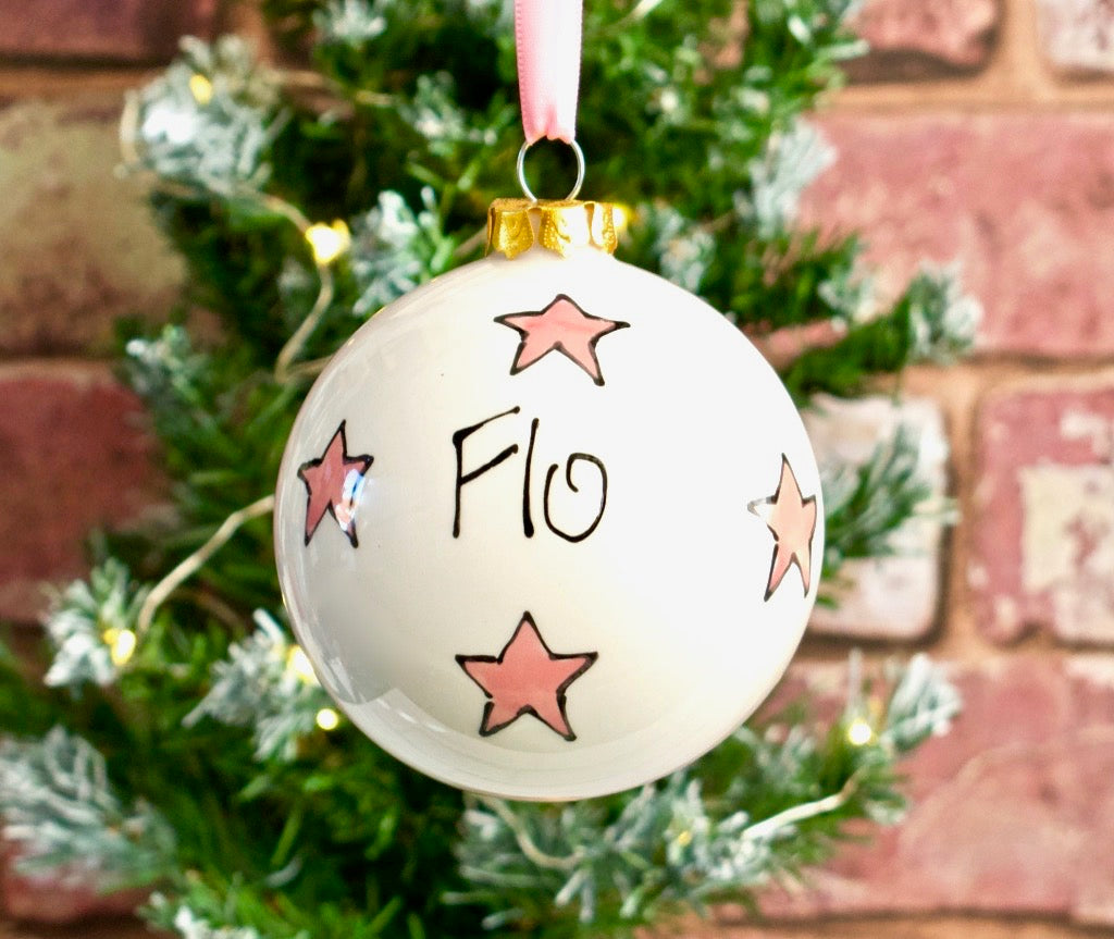 Personalised Ceramic Christmas Bauble