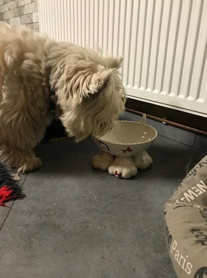 Personalised Dog Leg Bowl Whimsical Design