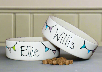 Personalised Straight Sided Bunting Bowl