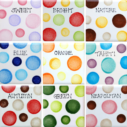 Personalised Straight sided Spotty Design Treat Jar set