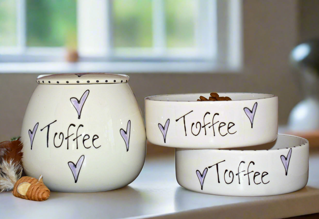 Personalised Straight sided Whimsical Treat jar set