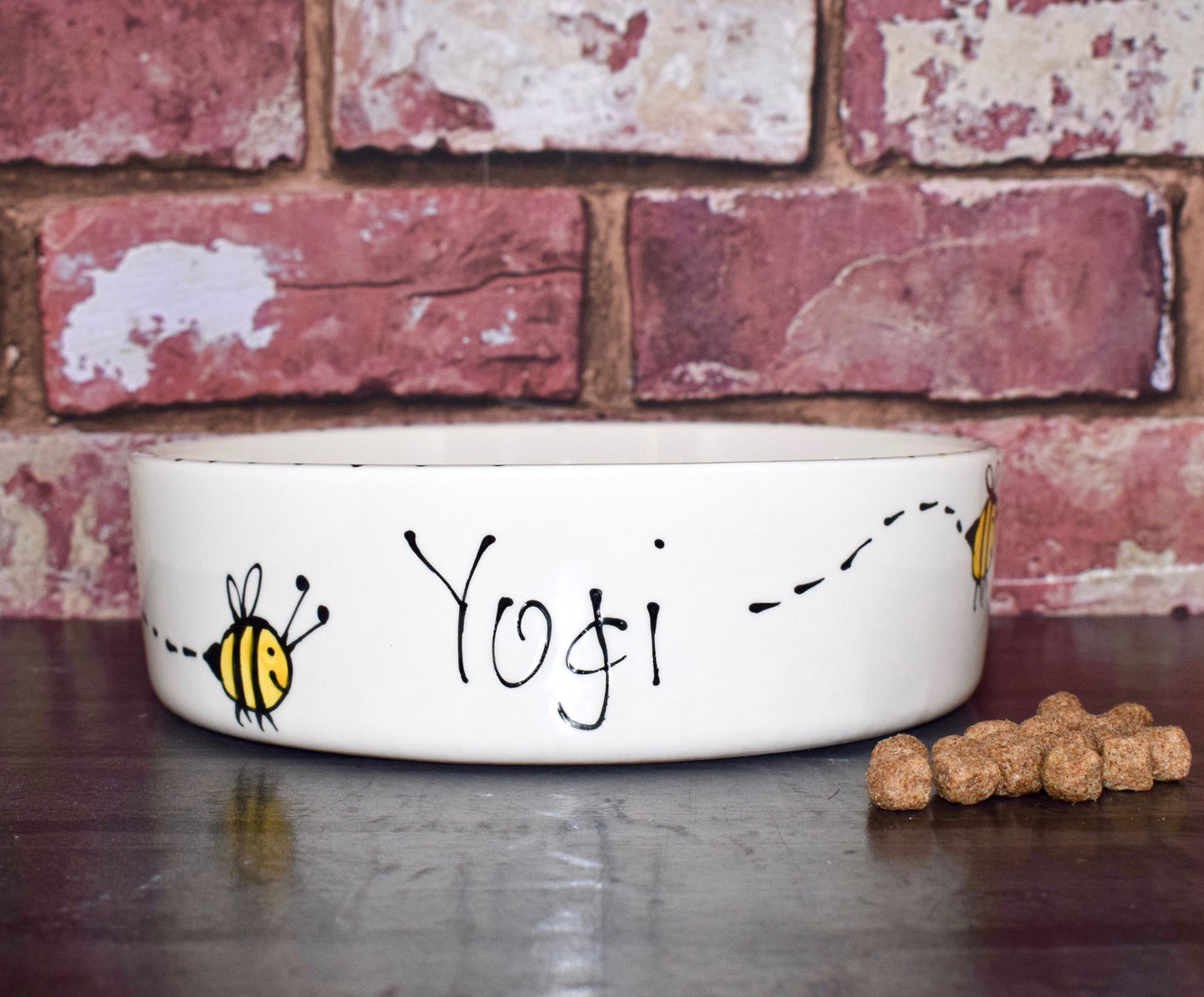 Personalised Straight Sided Bee bowl