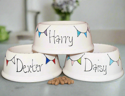 Personalised Slanted Bunting Bowl