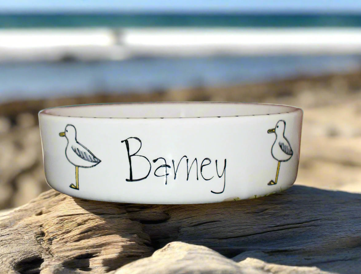 Personalised Straight Sided Seagull bowl