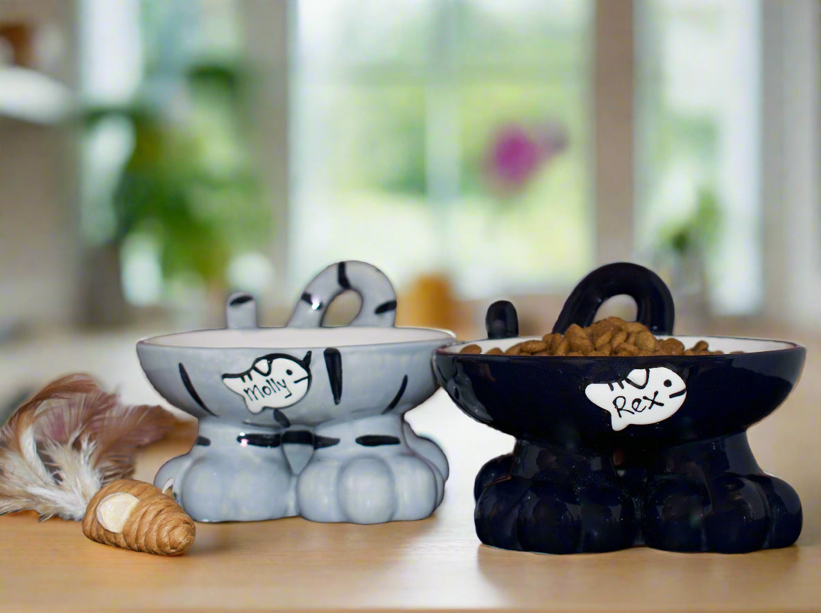 Personalised Cat Leg Bowl Likeness Design
