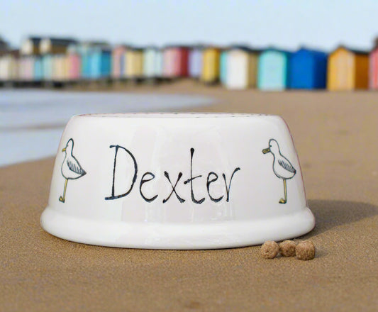 Personalised Slanted Seagull Bowl