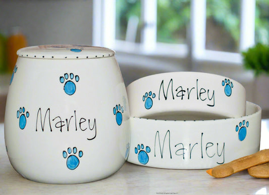 Personalised Straight sided Whimsical Treat jar set