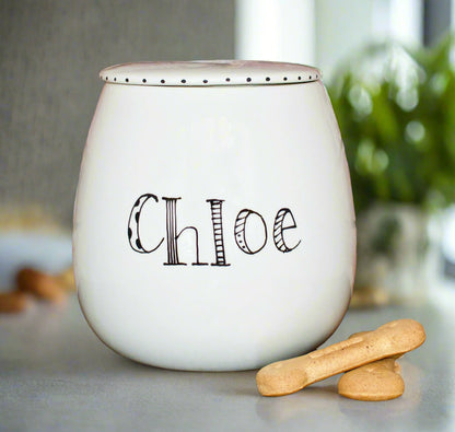 Personalised Treat Jar Doodle Font Design