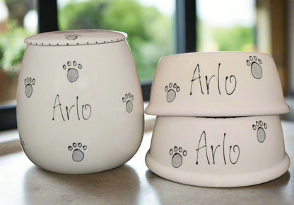 Personalised Slanted Whimsical Treat jar set
