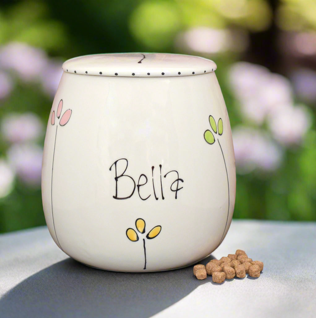 Personalised Treat Jar Petal Design