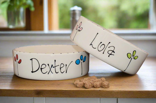 Personalised Straight Sided Petal Bowl