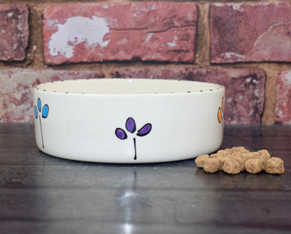 Personalised Straight Sided Petal Bowl