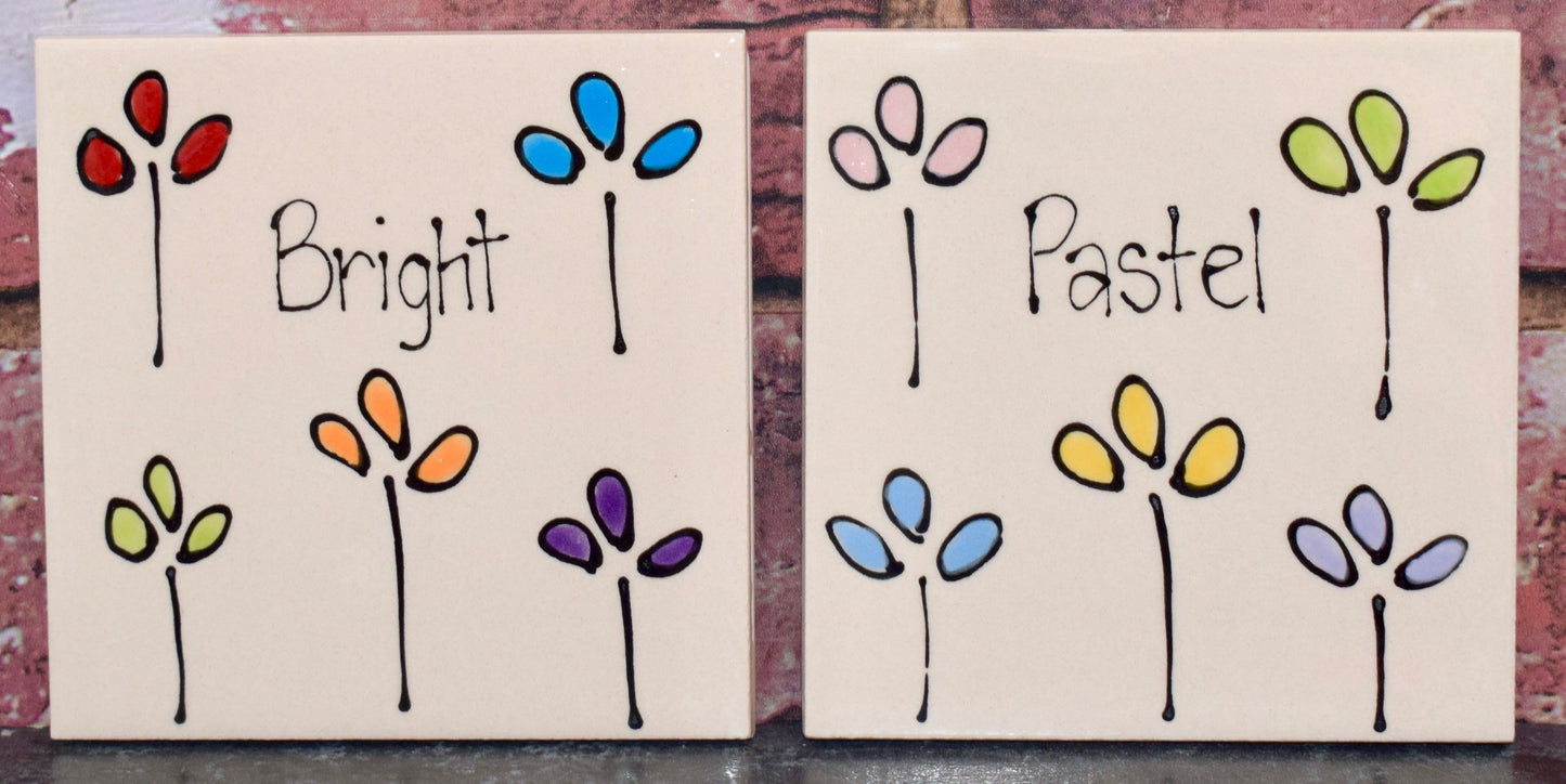 Personalised Straight sided Petal Design Treat Jar set