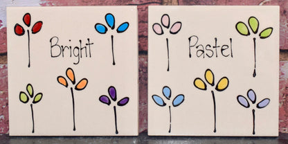 Personalised Straight sided Petal Design Treat Jar set