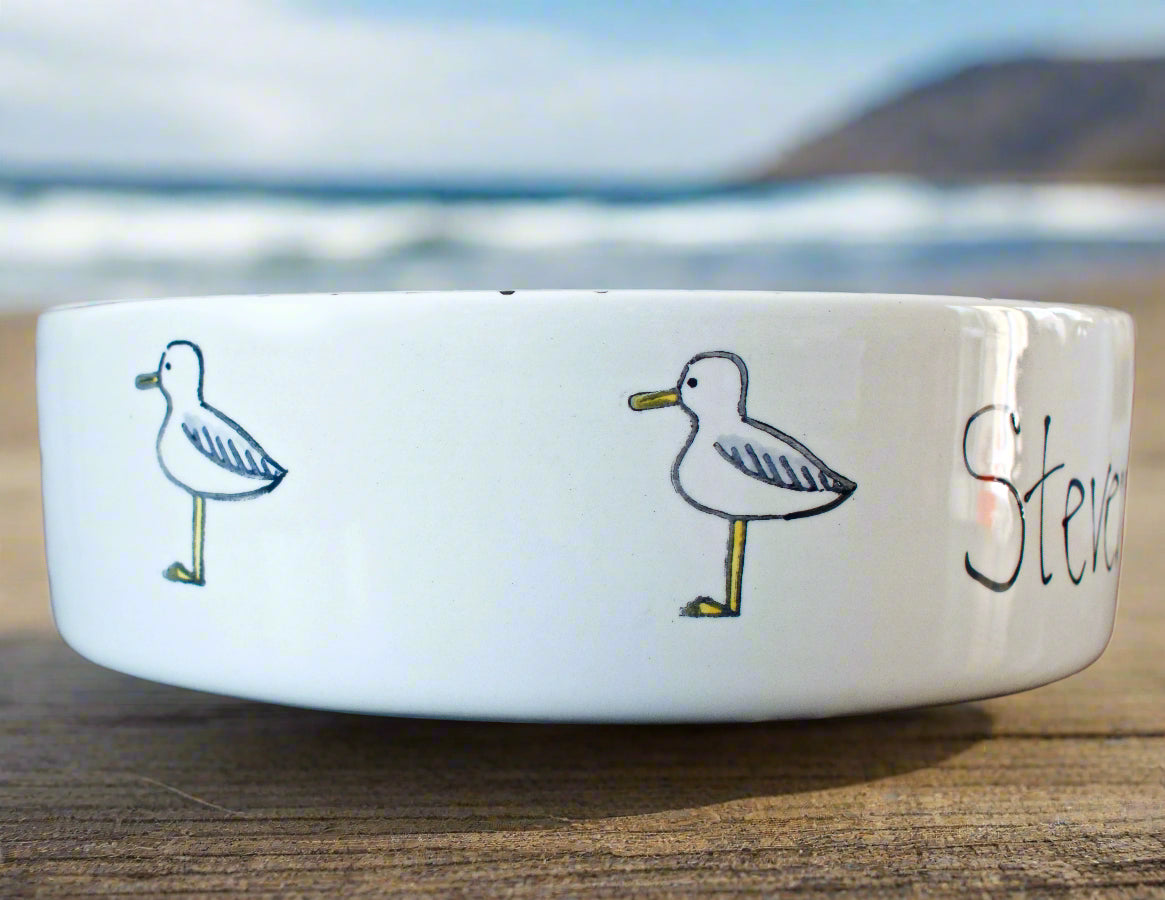 Personalised Straight Sided Seagull bowl