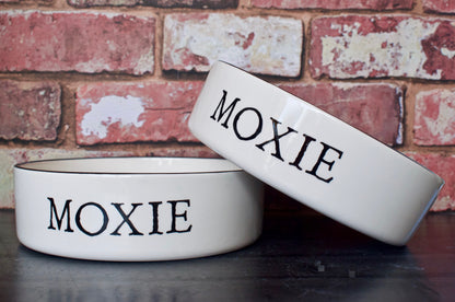 Personalised Straight sided Stamp Font 2 bowl set