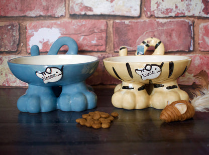 Personalised Cat Leg Bowl Likeness Design