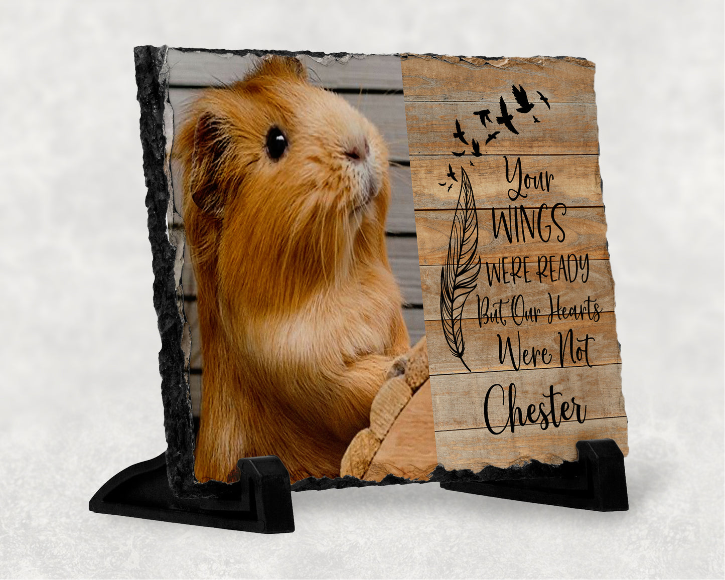 Personalised Guinea Pig Memorial Slate