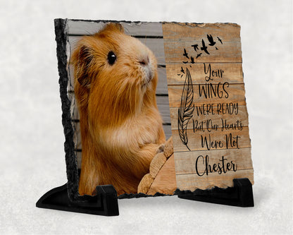 Personalised Guinea Pig Memorial Slate