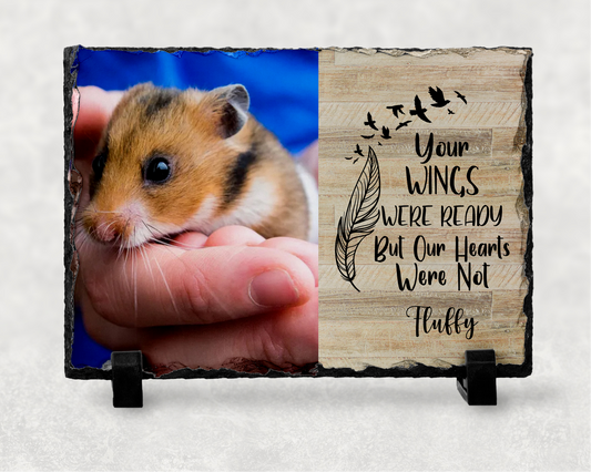 Personalised Hamster Memorial Slate