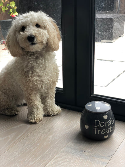 Personalised Treat Jar Polka Design