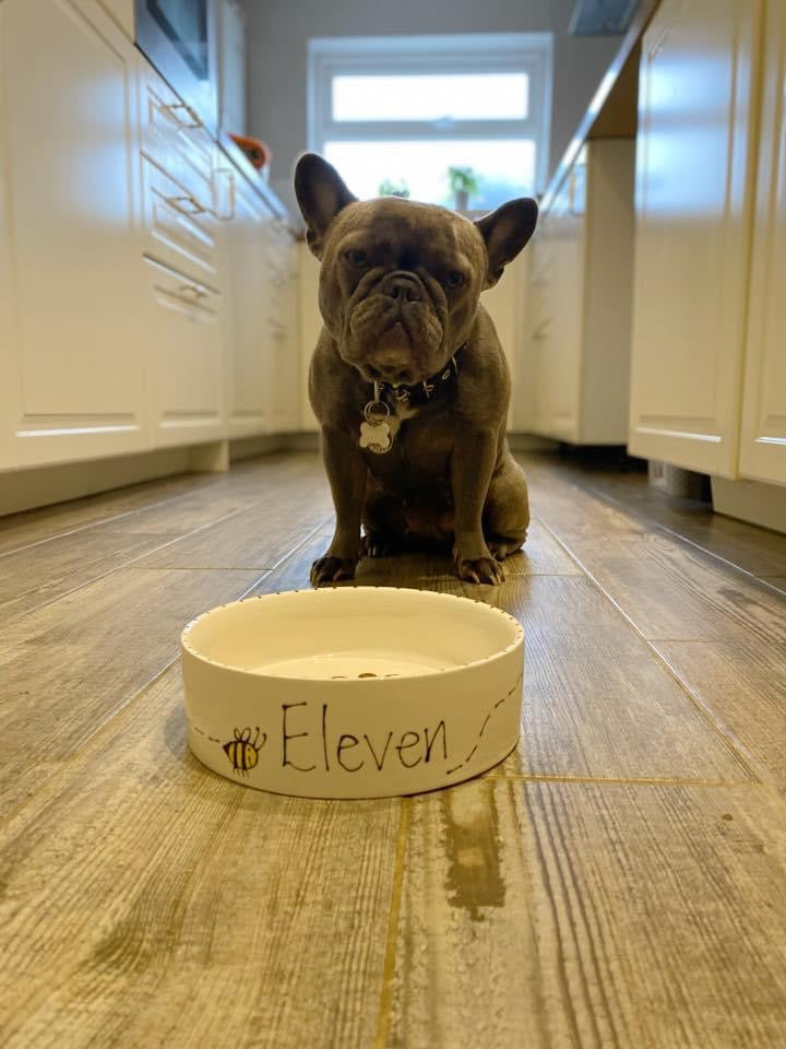 Personalised Straight Sided Bee bowl