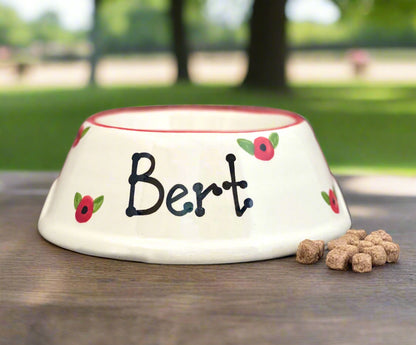 Personalised Slanted Poppy Bowl