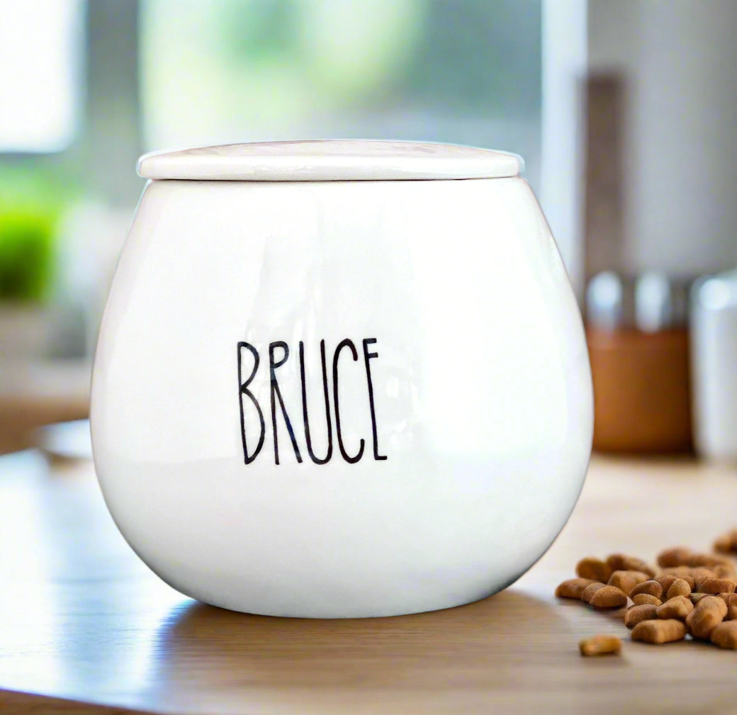 Personalised Treat Jar Skinny Font Design