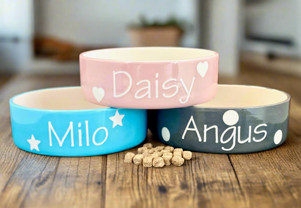 Personalised Straight Sided Polka Bowl